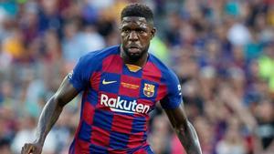 Samuel Umtiti jugó en las giras y el Gamper, pero después se lesionó; ahora está a punto de volver