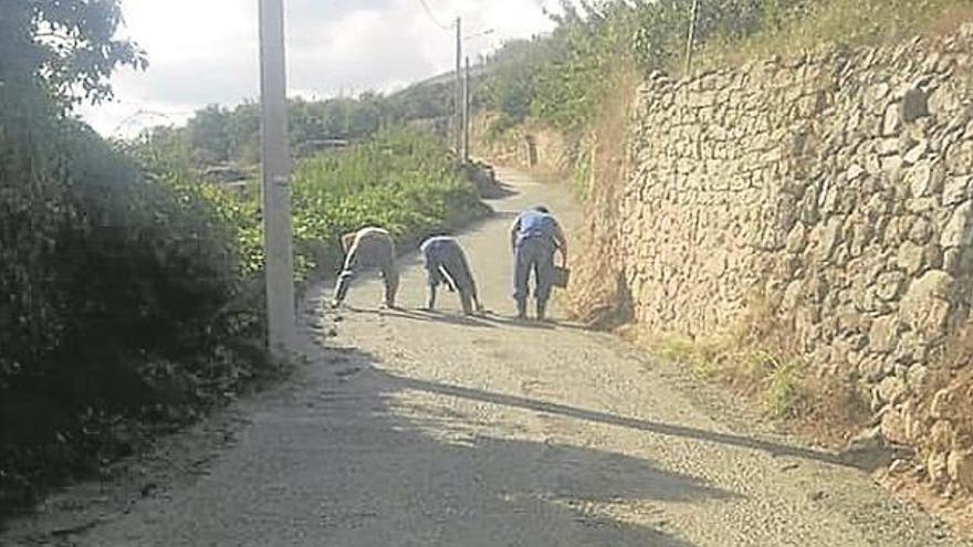 obras de mejora del firme del camino becedas