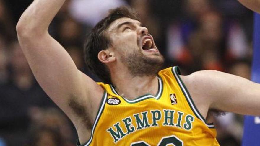 Marc Gasol fue el líder en ataque de Memphis.