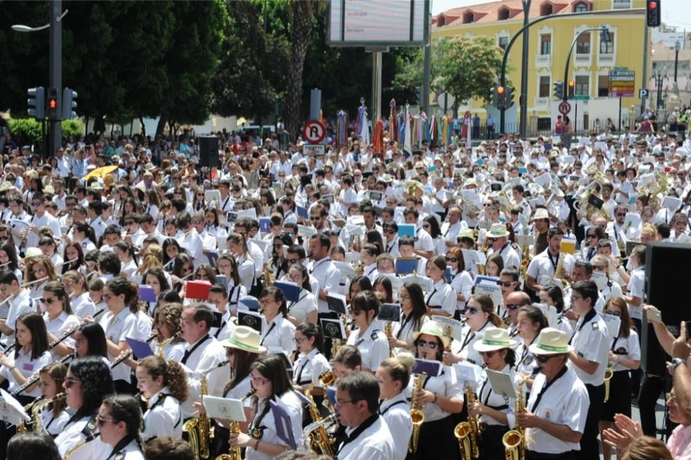 Encuentro de bandas de música en Martínez Tornel