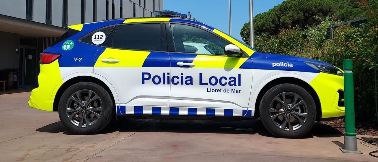 Un vehile de la Policia Local de Lloret