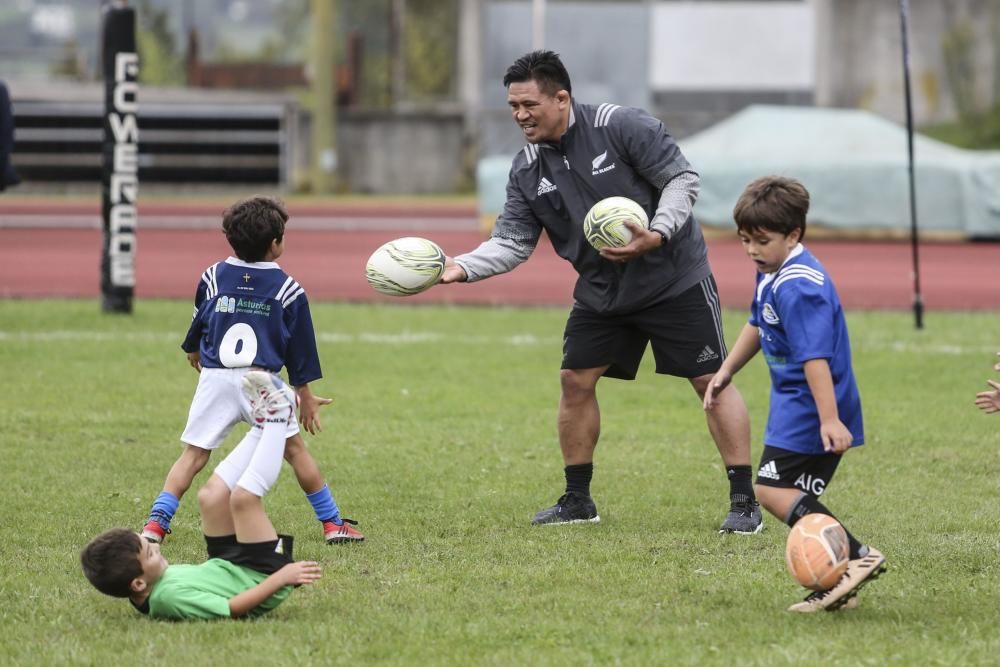 Entrenamiento de los All Blacks en San Lázaro