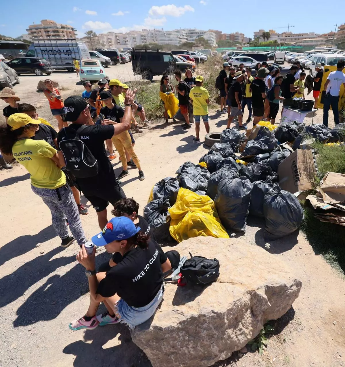 Recogidas cuatro toneladas de basura en Ses Variades