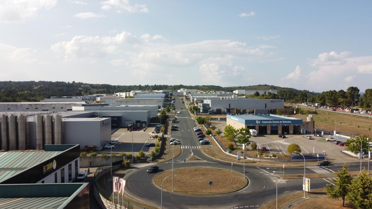 Imagen desde el aire del parque empresarial de Pereiro. // F. CASANOVA