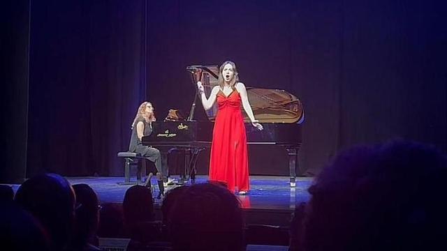 Jara Molina, durante su actuación en el Curso Internacional de Música de Mérida.