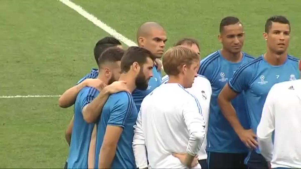 Así fue el último entrenamiento del Real Madrid en San Siro