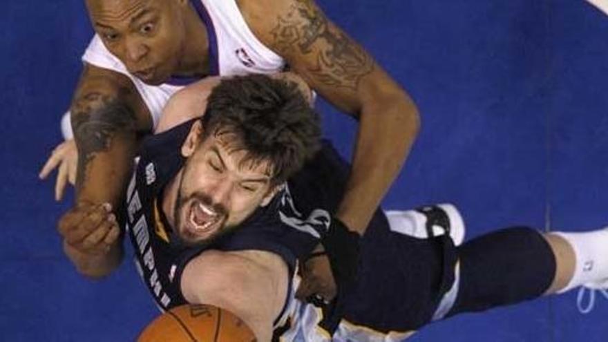 Marc Gasol en un trance del partido.