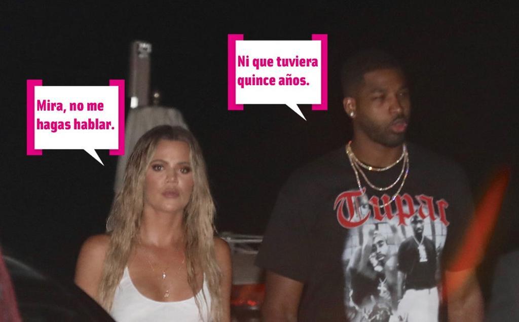 Khloé Kardashian le regaña a Tristan Thompson