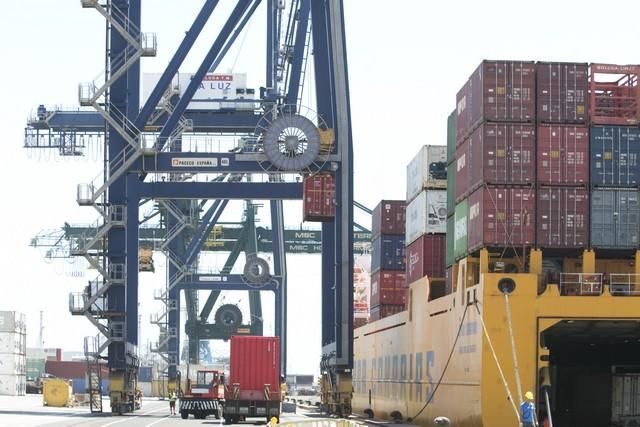 Huelga de estibadores en el Puerto de Las Palmas