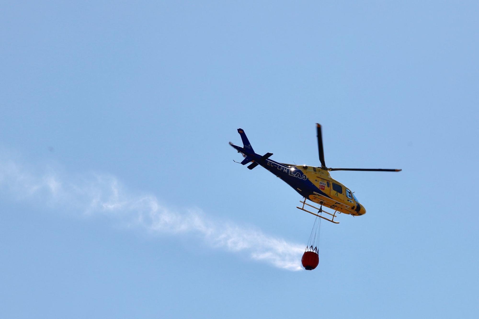 Incendio forestal en la sierra de Córdoba