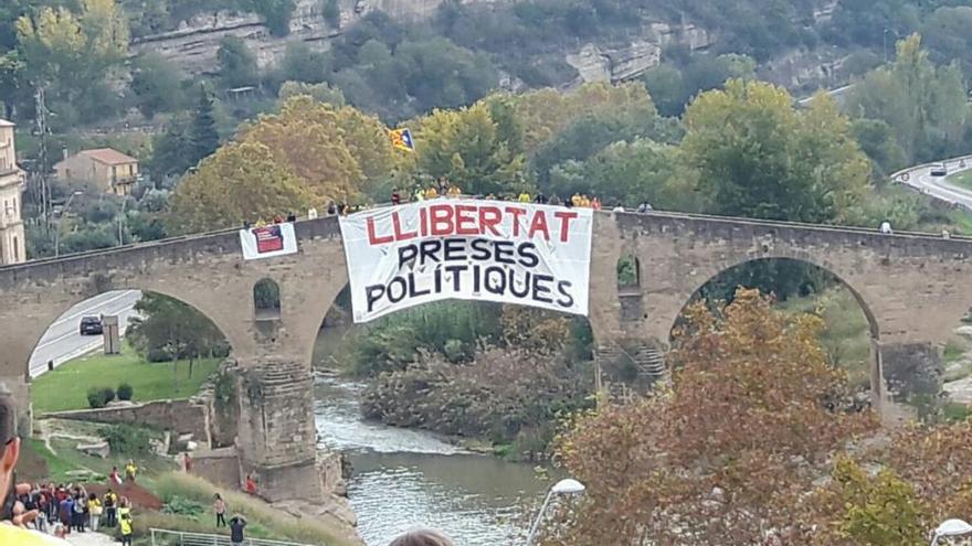 Una de les accions del CDR de Manresa.