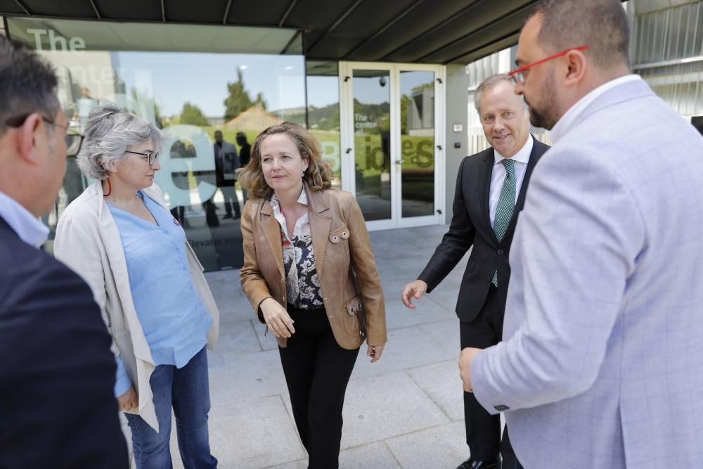 La Ministra de Economía Nadia Calviño visita Gijón