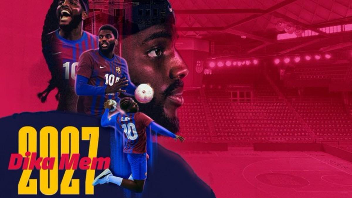 Dika Mem amplia su contrato con el Barça hasta 2027