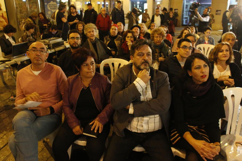 Acto de Unidas Podemos en la plaza de Félix Sáenz