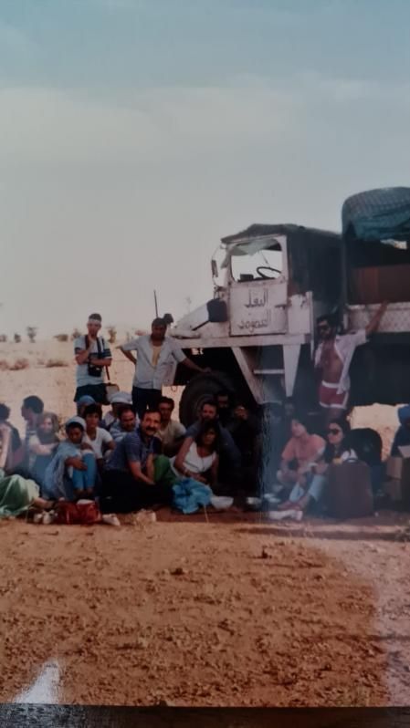 Primer viaje al Sáhara dels Amics del Poble Saharaui en 1987. 