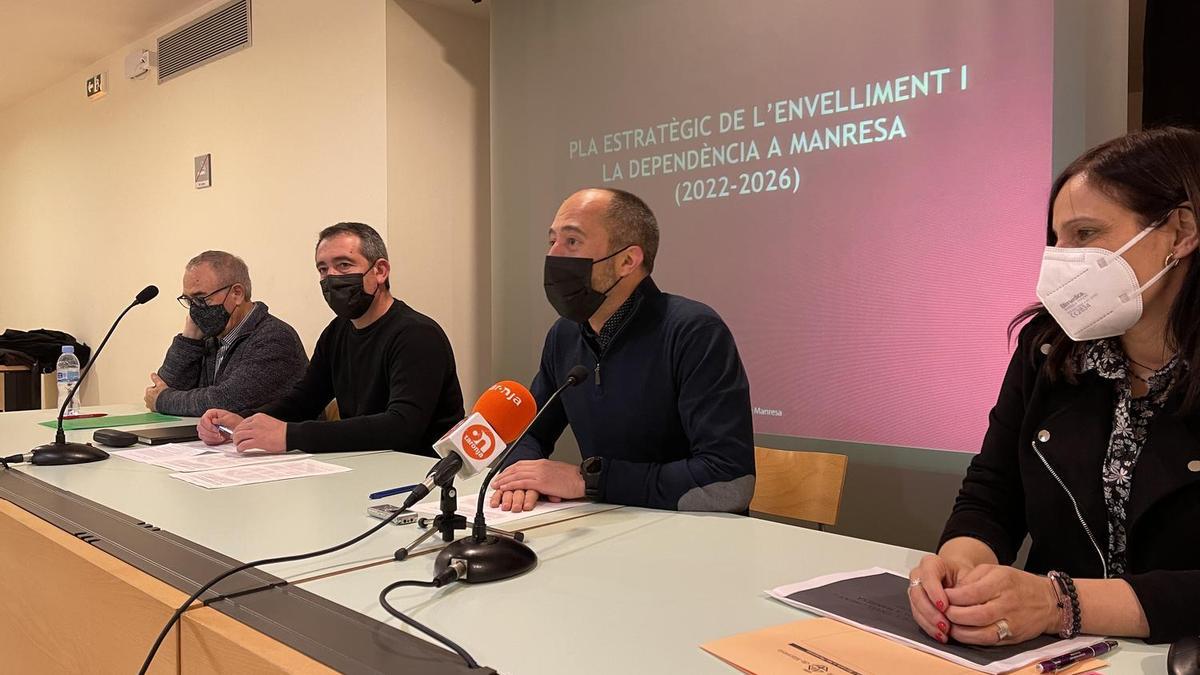 Un instant de la presentació del Pla Estratègic de l&#039;Envelliment i la Dependència a Manresa