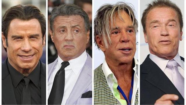 Travolta, Stallone, Rourke y Schwarzenegger