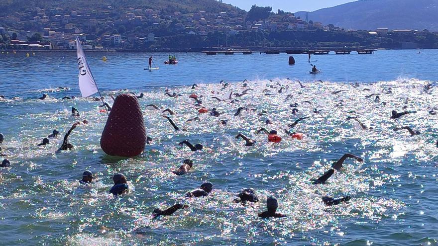 Imagen de la Travesía a Nado do Fisgón el pasado verano.