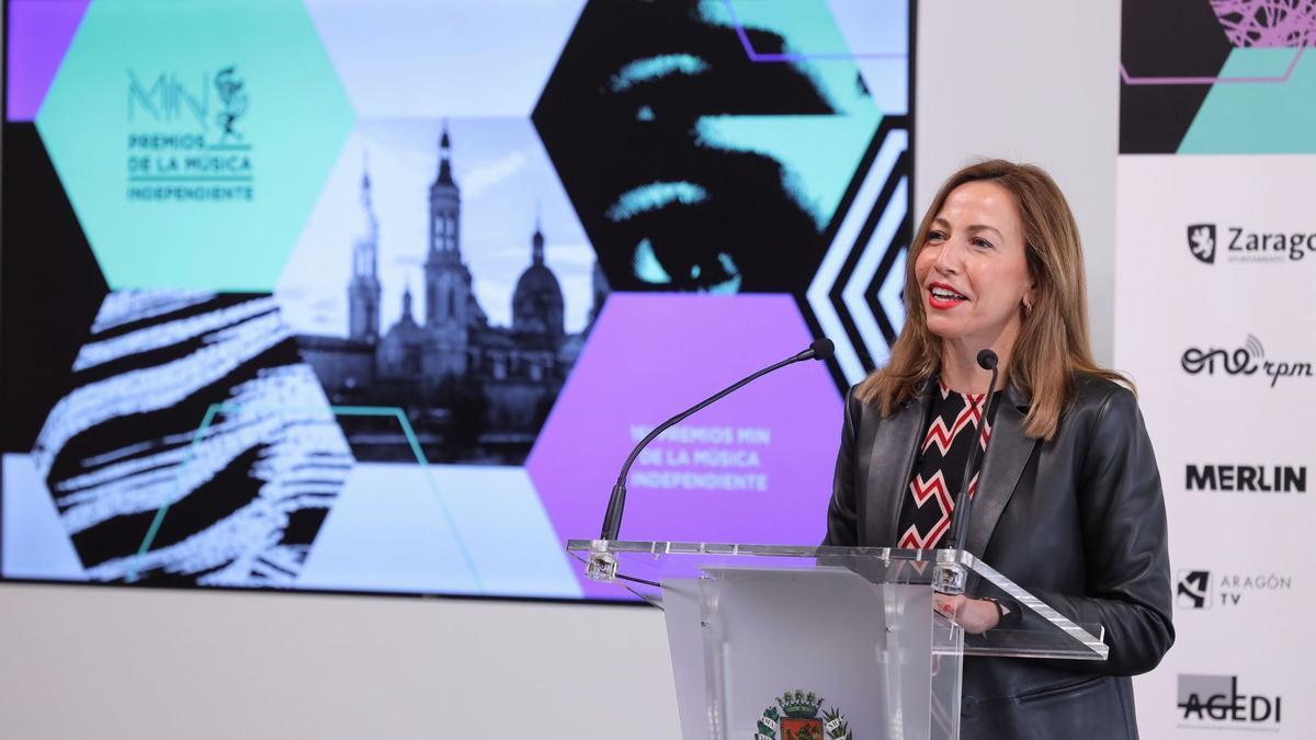 La alcaldesa Natalia Chueca ha anunciado que los Premios MIN se celebrarán en Zaragoza.