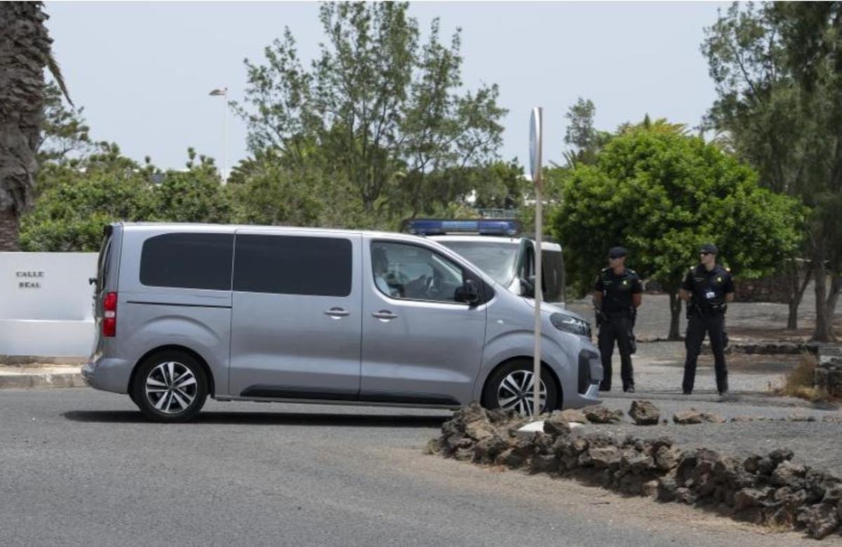 Llegada de Pedro Sánchez a La Mareta este sábado, 1 de agosto, en Costa Teguise (Lanzarote), para sus vacaciones