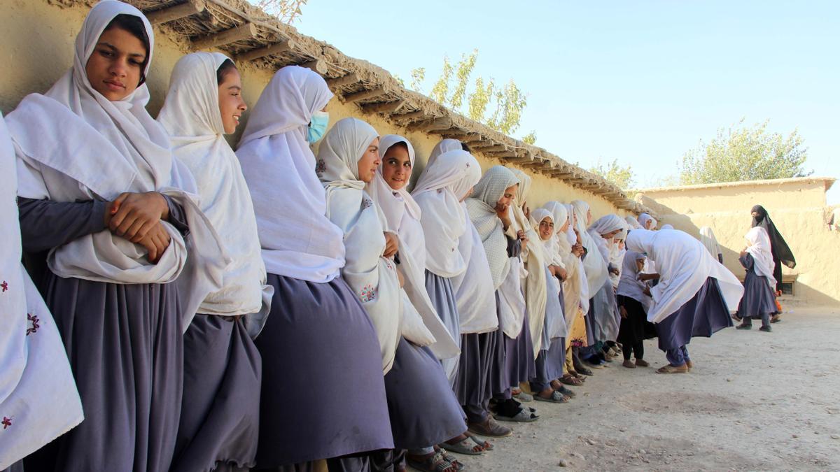 Un grupo de mujeres en Afganistán.