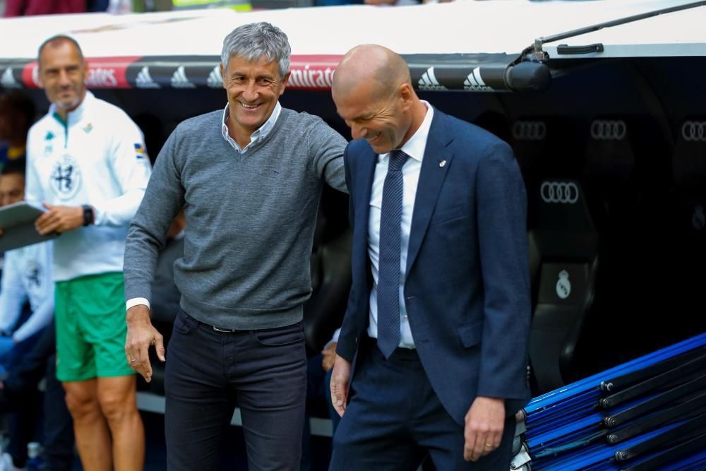 Madrid y Betis se miden en el Bernabéu.