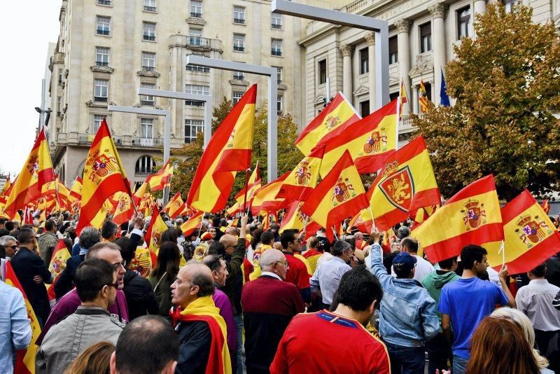 Manifestación contra el 1-0 en Zaragoza