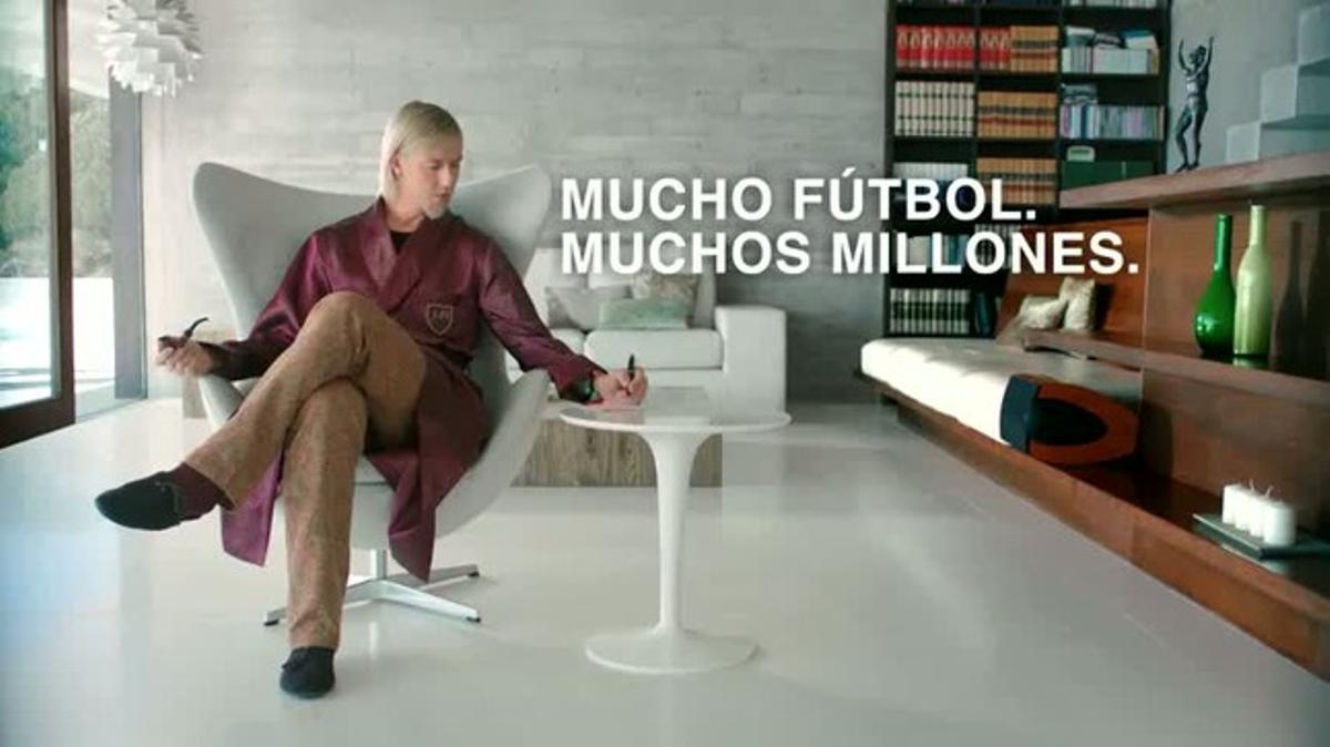 Guti durant l’espot per recaptar quinielistes Guti durant l’espot per recaptar quinielistes