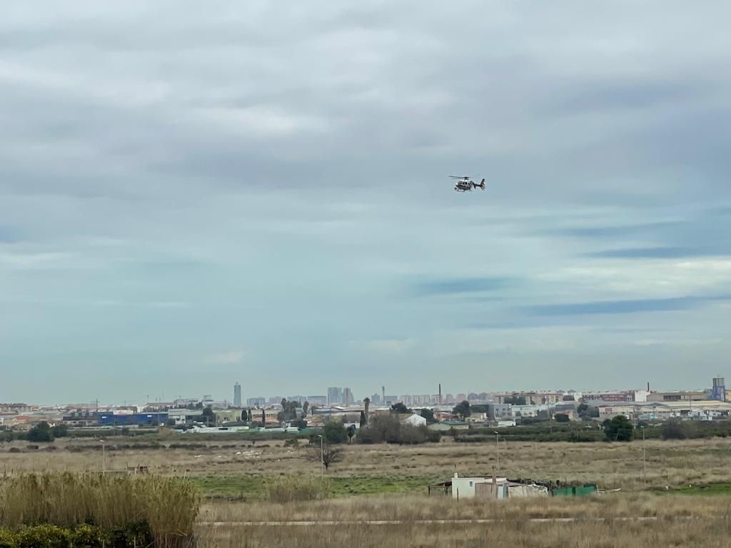 Operativo de búsqueda de un hombre desaparecido en Aldaia