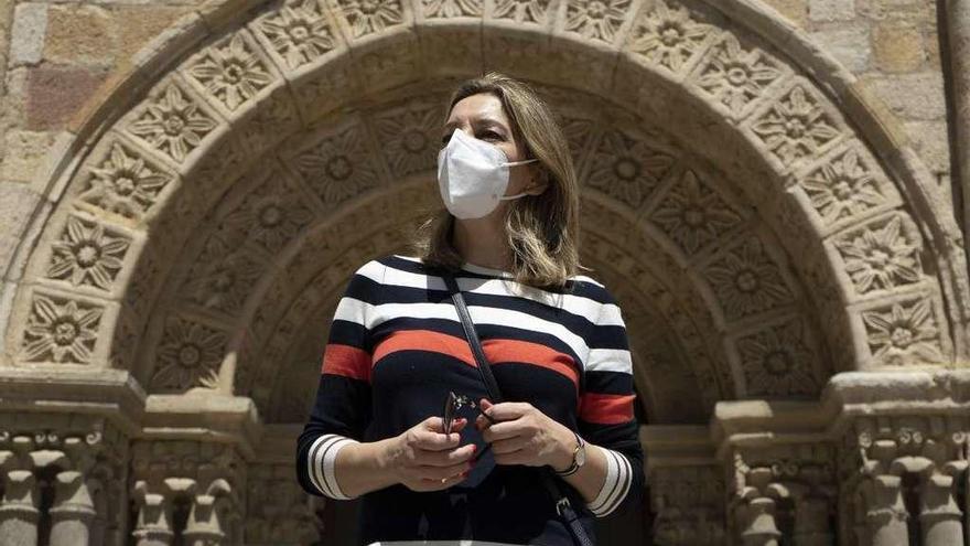 Estrella Torrecilla, directora general de Turismo de la Junta de Castilla y León, ayer en Zamora.