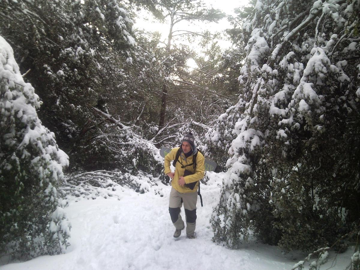 Sebastián Vallbona, durante una excursión por la montaña.