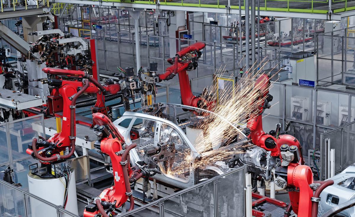 Planta de producción de Leapmotor en China.