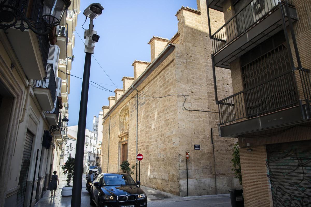 Cámaras de la ZBE en Ciutat Bella, en València.