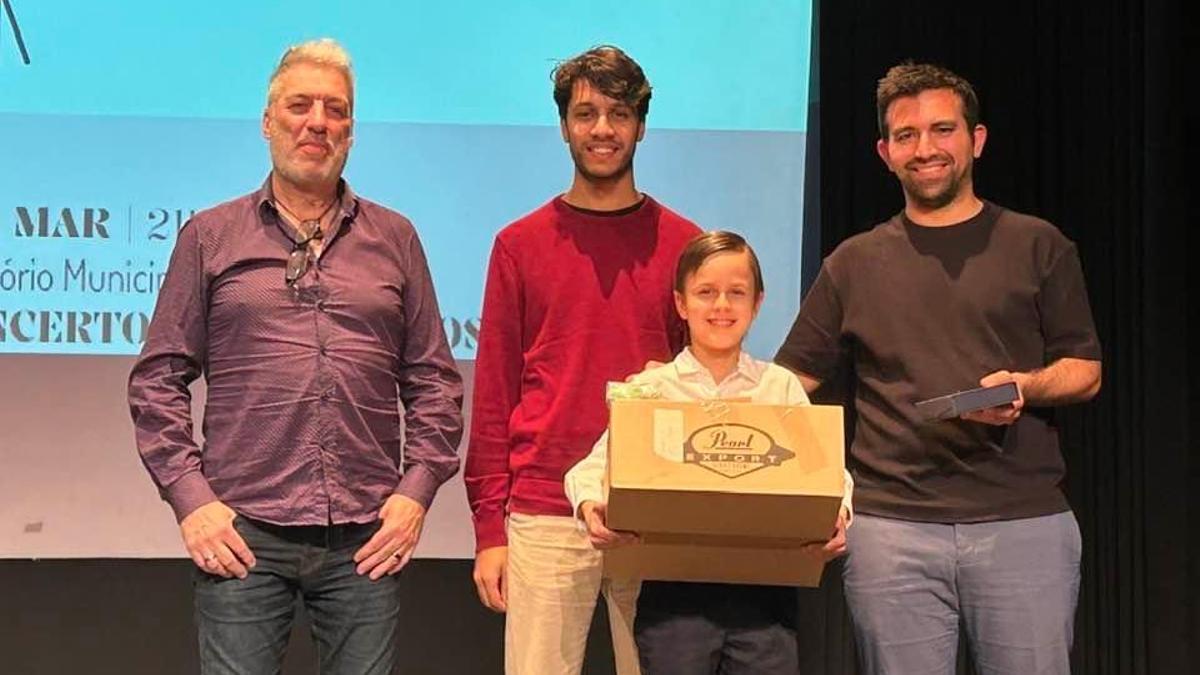 Guillem López, al recoger el primer premio del concurso.