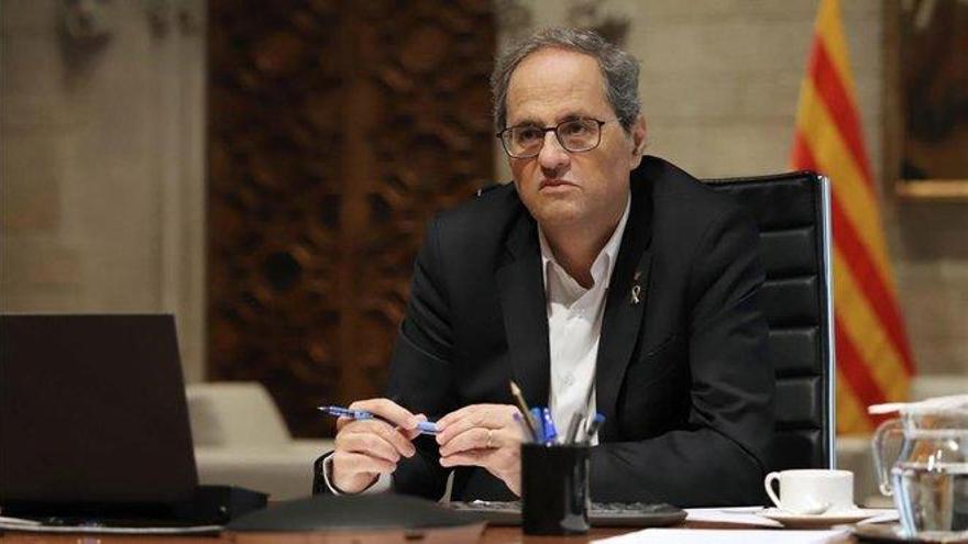 Torra urge a Sánchez impulsar 40 medidas para encarar la desescalada