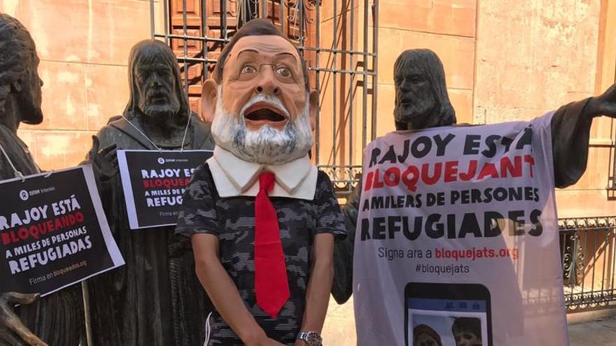 El &quot;cabezudo&quot; dedicado a Mariano Rajoy