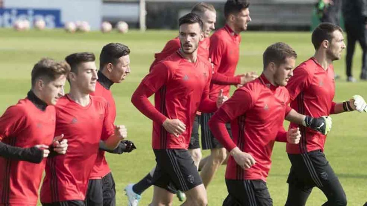 El entrenamiento del primer equipo de Osasuna