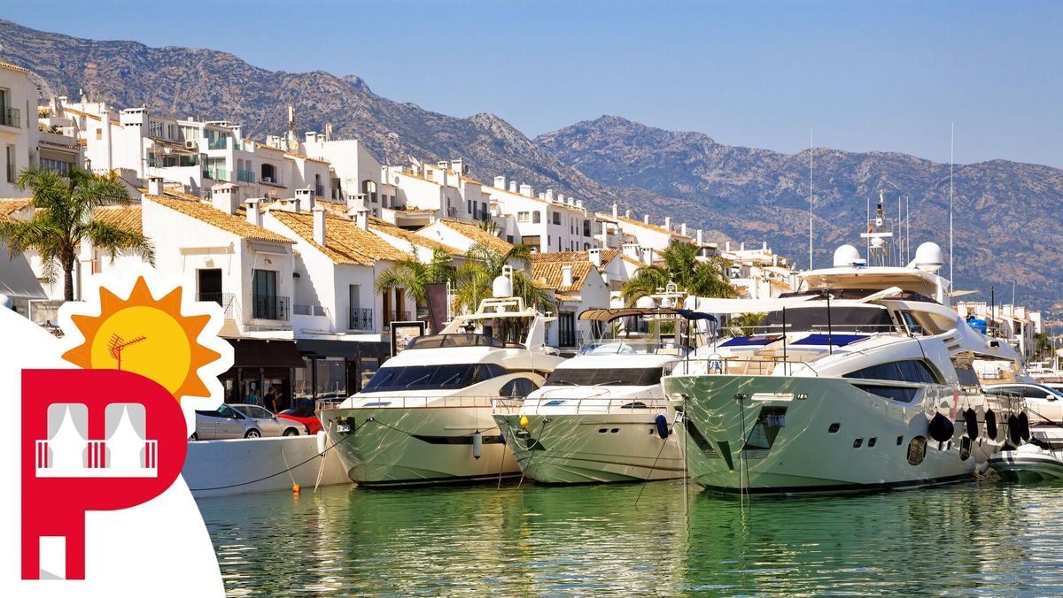 Yates atracados frente a viviendas de lujo en Puerto Banús, en Marbella (Málaga). Yates atracados frente a viviendas de lujo en Puerto Banús, en Marbella (Málaga).
