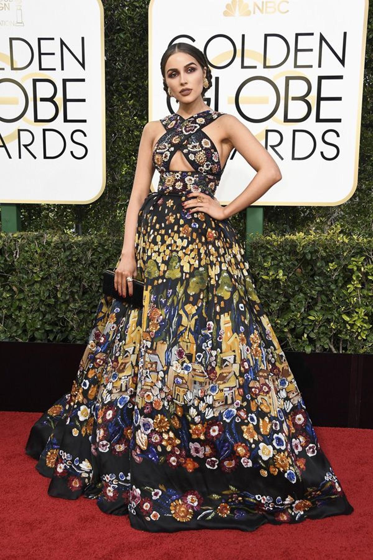 Vestidos Globos de Oro 2017: Olivia Culpo de Zuhair Murad