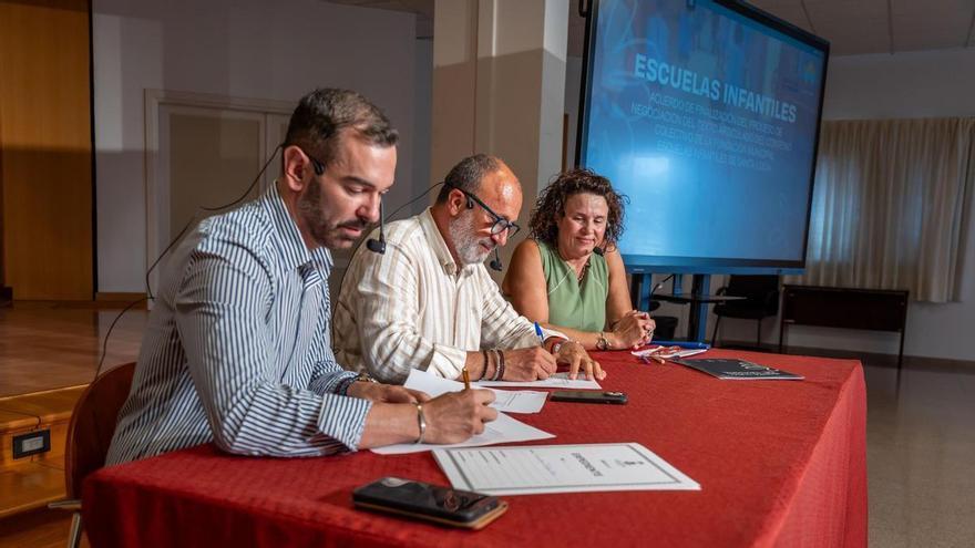 Fin del enfrentamiento en Santa Lucía: el Ayuntamiento y el personal de Escuelas Infantiles sellan el fin del conflicto colectivo