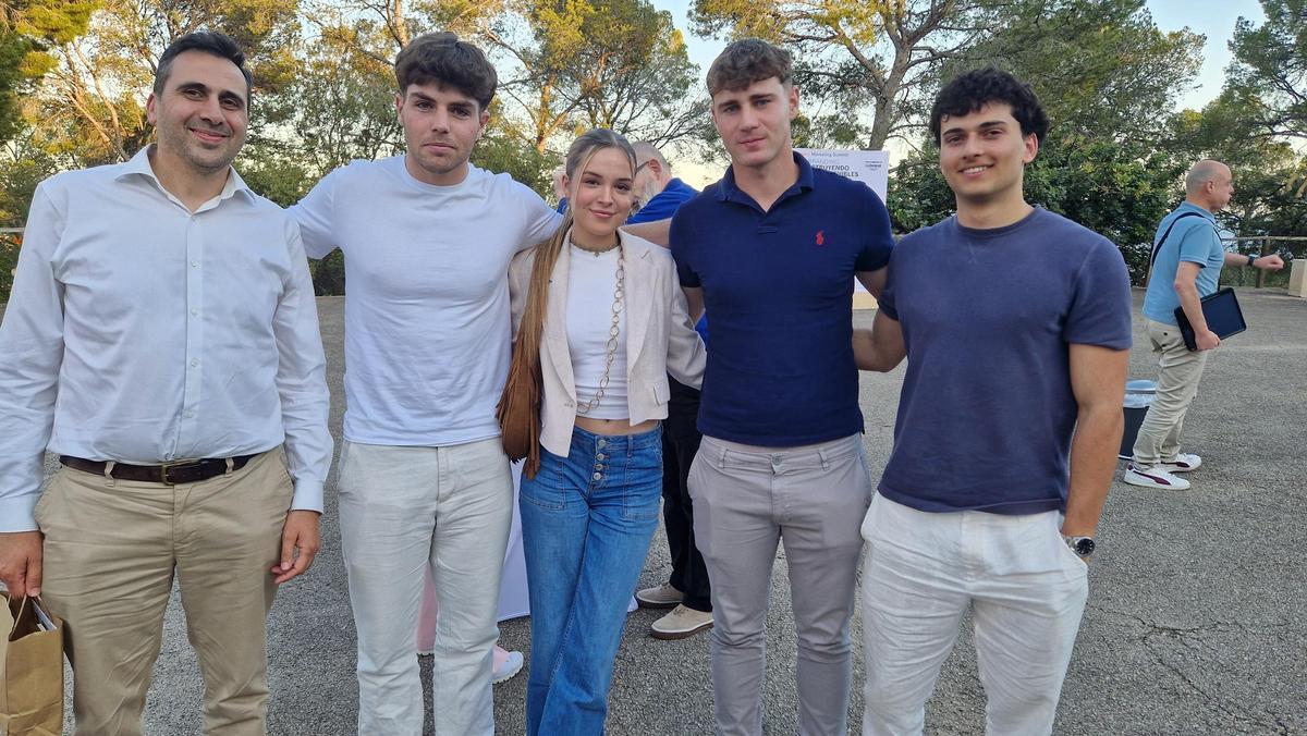 Juan Manuel Solana, Hugo Vidal, Sofía Femenías, Sergio Villar y Guillem Payeras