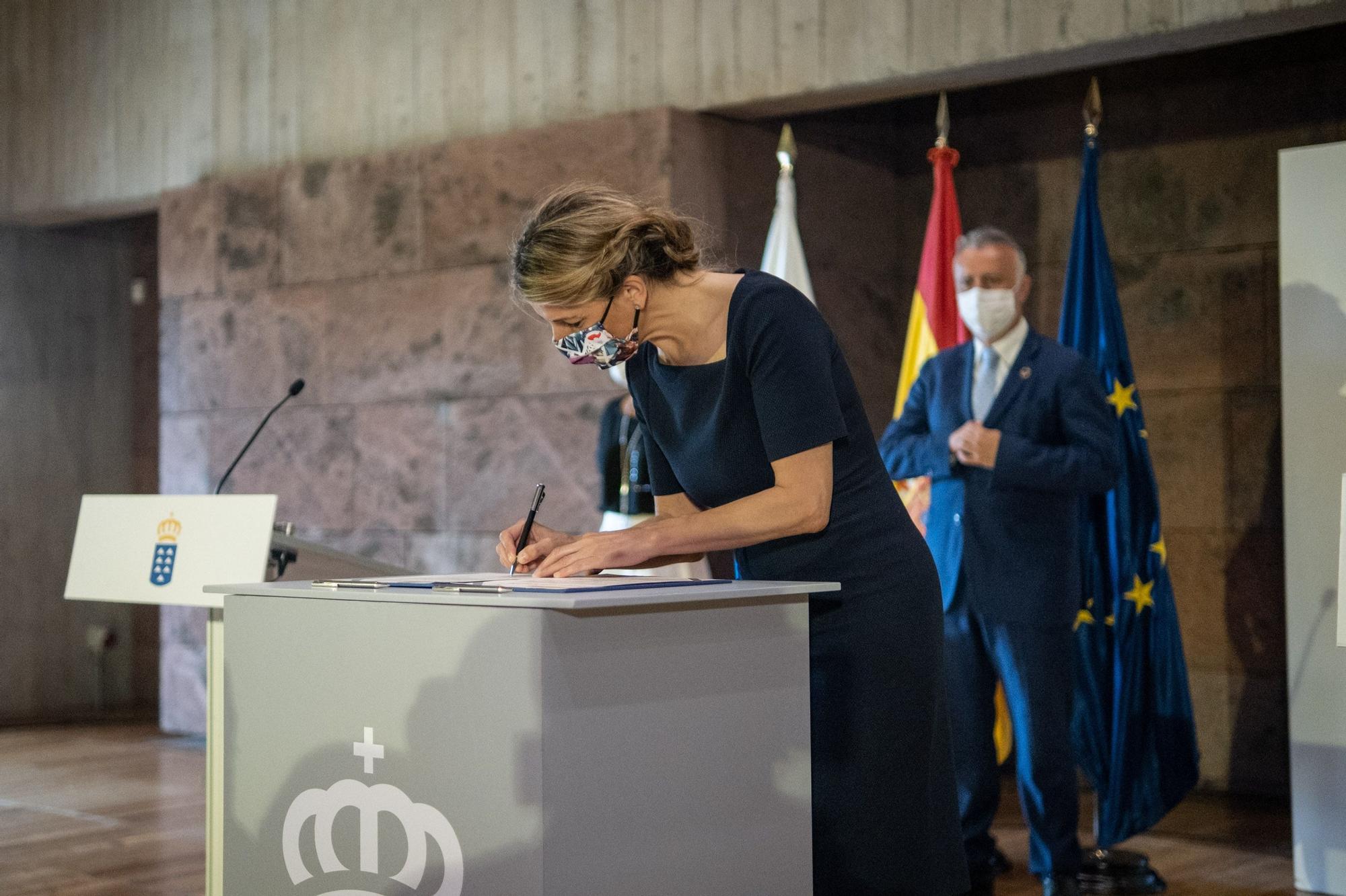 Visita a Tenerife de Yolanda Díaz