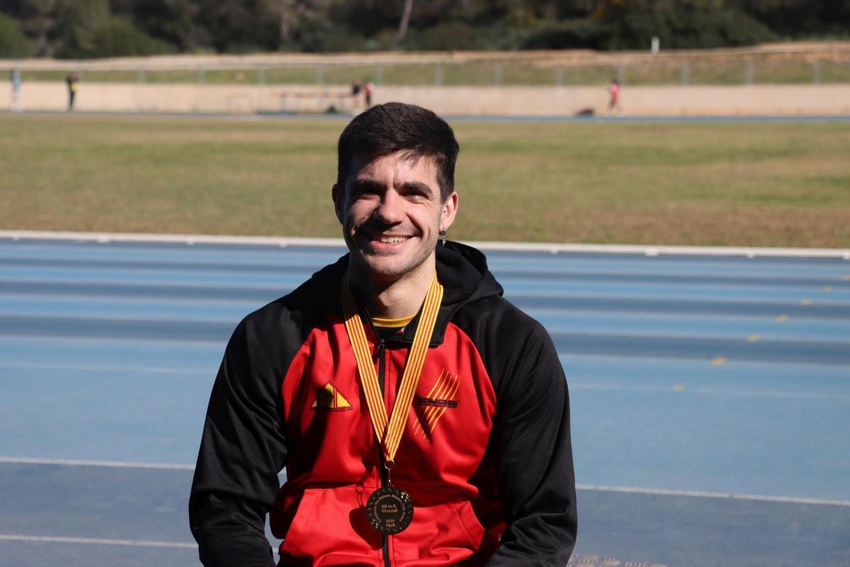 Sebastià Pons hizo doblete (ganó en 60 lisos y 200 metros)