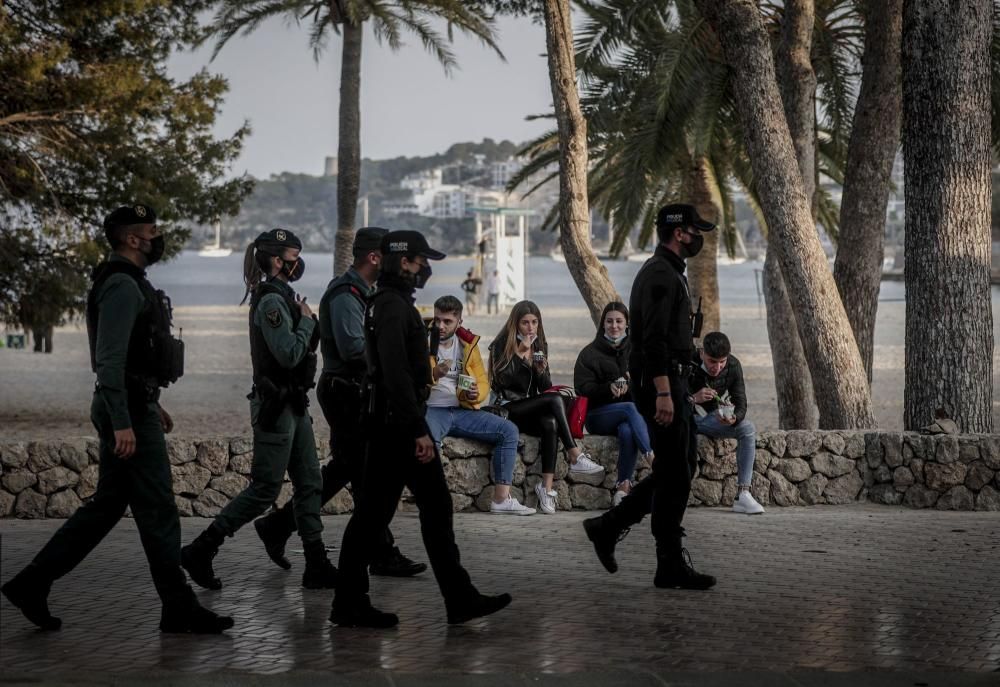 Starke Polizeipräsenz am Wochenende auf Mallorca