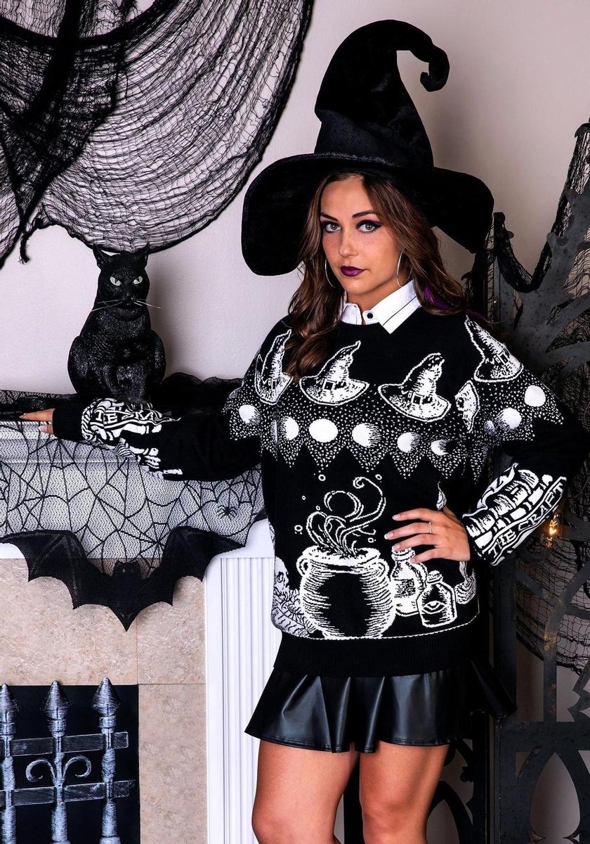 Jersey de Halloween con brujas