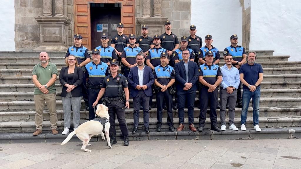 La Policía Local de Santa Cruz de La Palma despide a su agente canino ‘Draco’