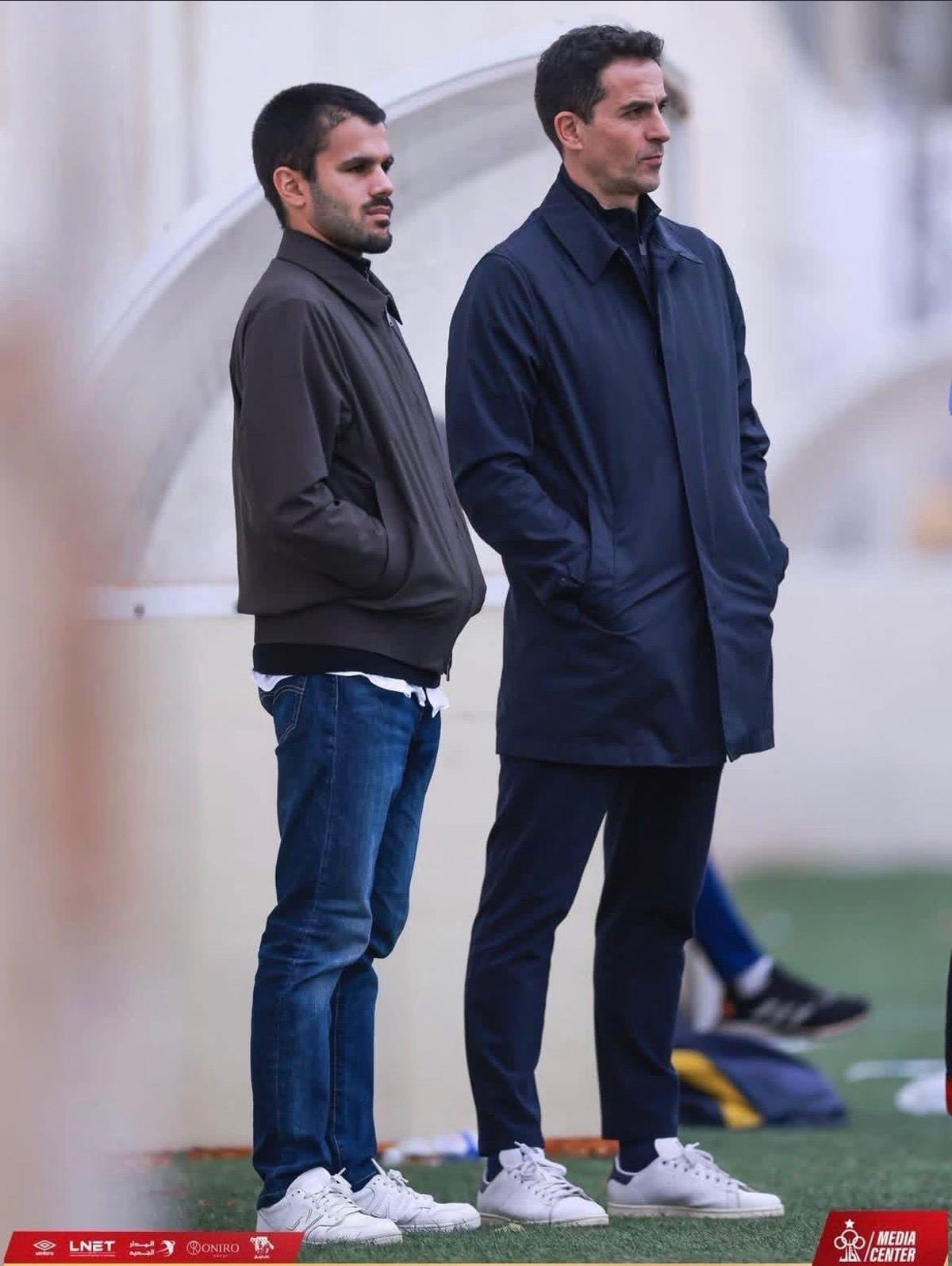 Jorge López en un entrenamiento