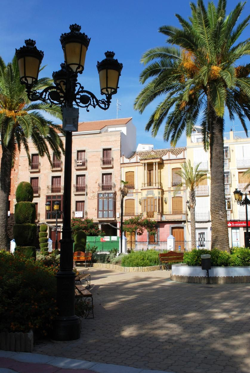 Plaza central de Rute, en Córdoba