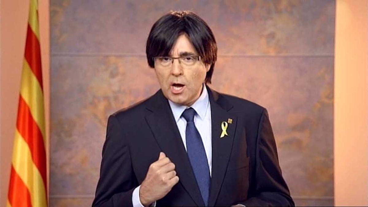 Raúl Pérez interpreta a Carles Puigdemont.