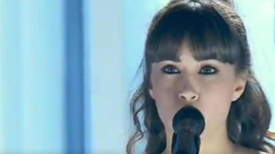 Aitana, durante su actuación.